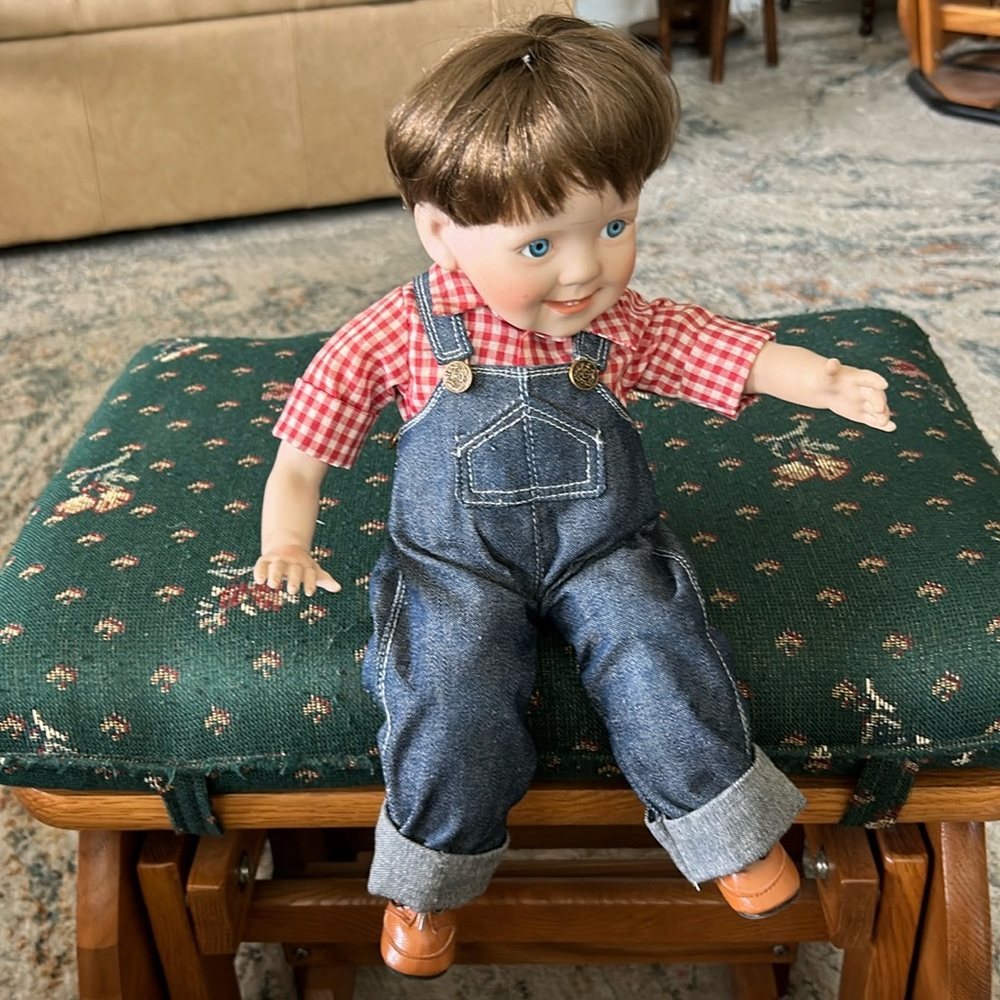 Danbury mint boy Steve proclein doll with moveable body
